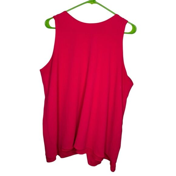 Adrianne Vittadini sleeveless red blouse size XL - Picture 1 of 5